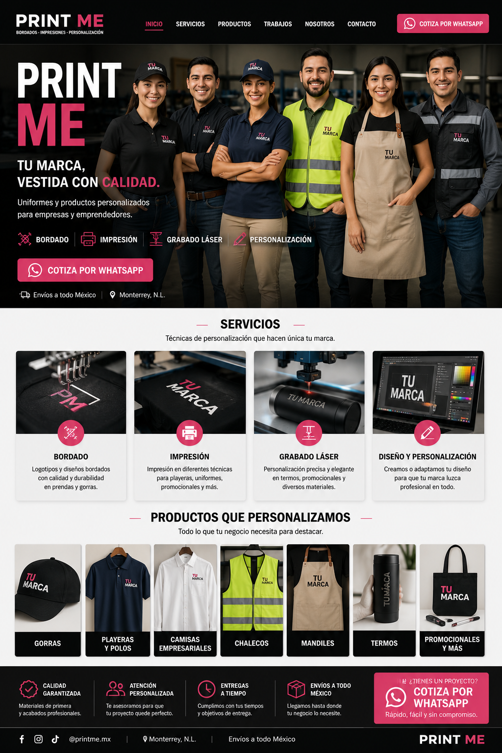 Print Me - Uniformes personalizados para empresas y negocios